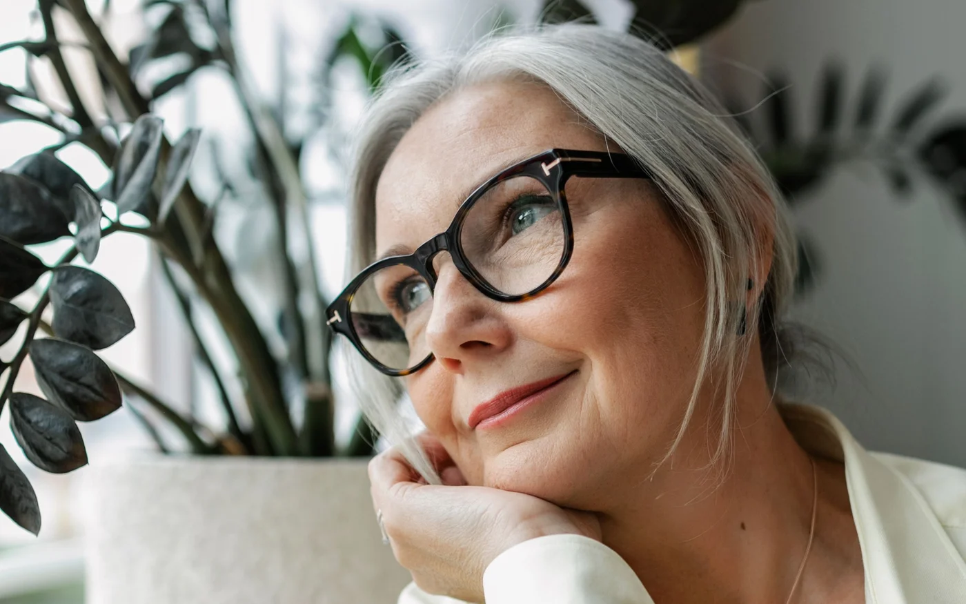 Kunde med briller hos SmartLook Optikk på Sørumsand