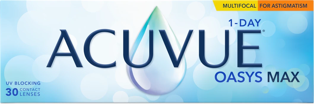 Acuvue Oasys Max 1-Day Multifocal for Astigmatism, 30 linser
