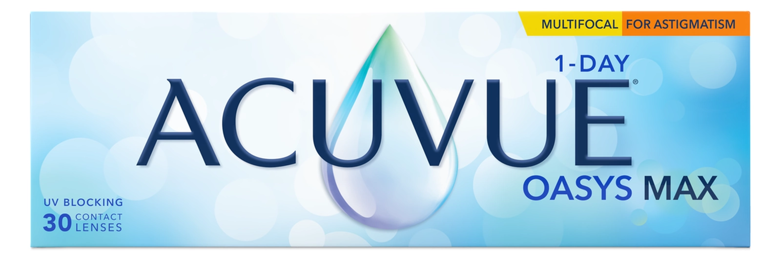 Acuvue Oasys Max 1-Day Multifocal for Astigmatism, 30 linser